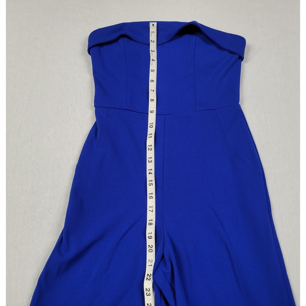 Crystal Sky Royal Blue Strapless Wide-leg Jumpsuit Womens Size S - Picture 7 of 8